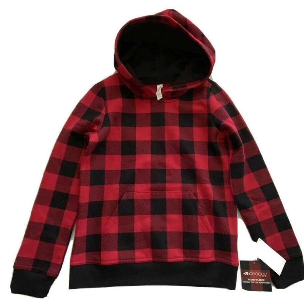 Ideology Unisex Toddler Cozy Fleece Plaid Hoodie, BUFFALO CHECK, 2T - 3T